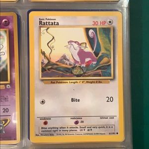 Rattata 1999 Pokémon card